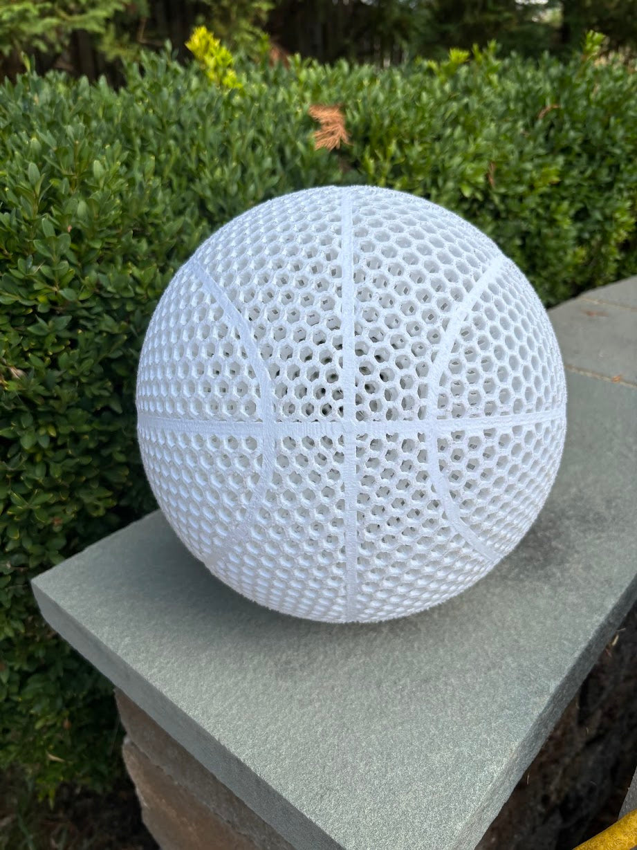 White Airless Basketball Size 7
