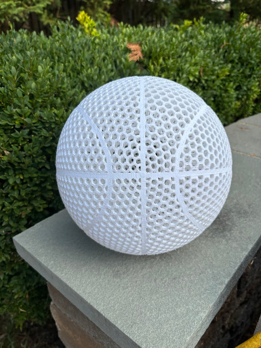 White Airless Basketball Size 7