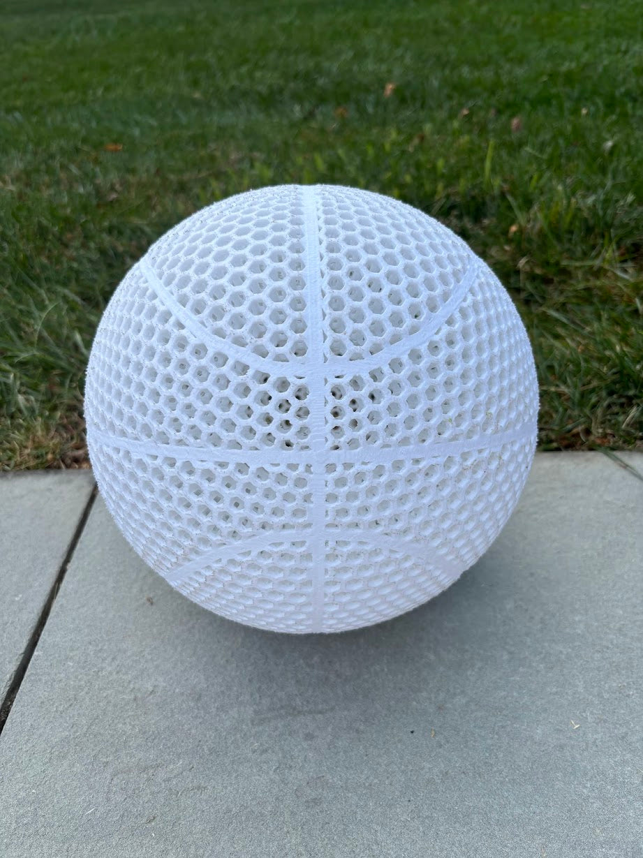 White Airless Basketball Size 7