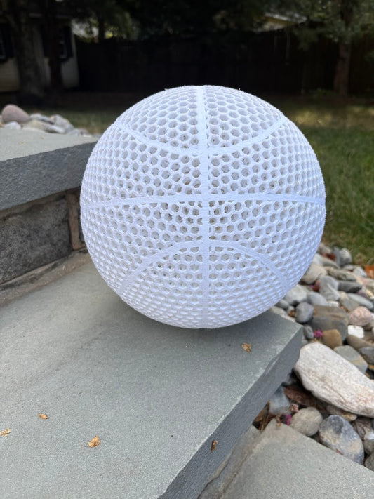 White Airless Basketball Size 7
